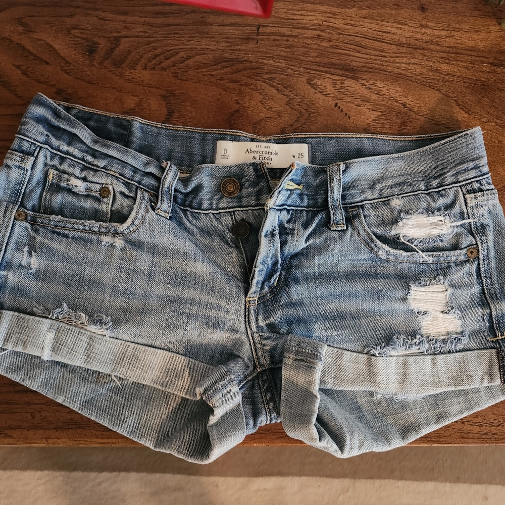 Abercrombie & Fitch Denim Low Rise Short